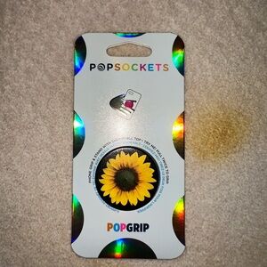 PopSocket Sunflower Grip - Black and Yellow